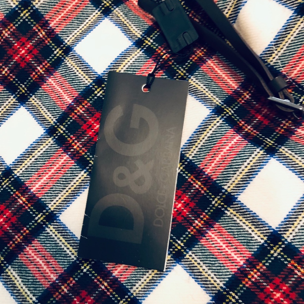 Vintage DOLCE AND GABANNA SKIRT TARTAN PLAID IN RARE NWT CONDITION Y2K 2001